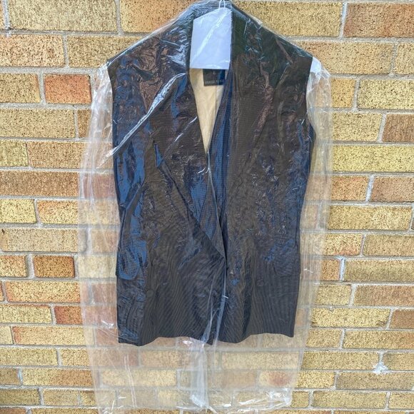 Vintage 1986 Jean Paul Gaultier Pinstriped Double-Breasted Waistcoat Size 40 - Picture 10 of 15